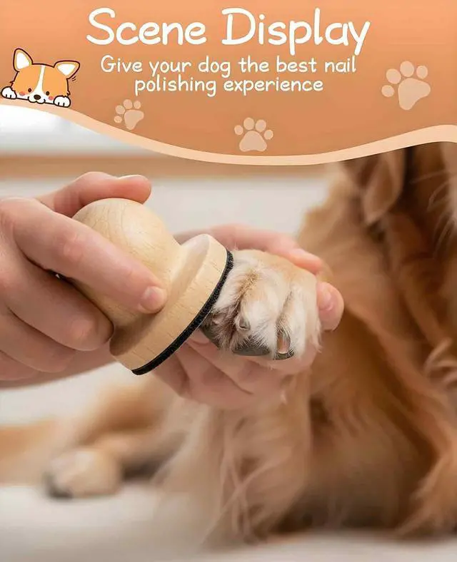 Alt view image 7 of 7 - Wooden Dog Nail File, Nail Grinder Board for Dogs with 6 PCS Replaceable Sandpape
