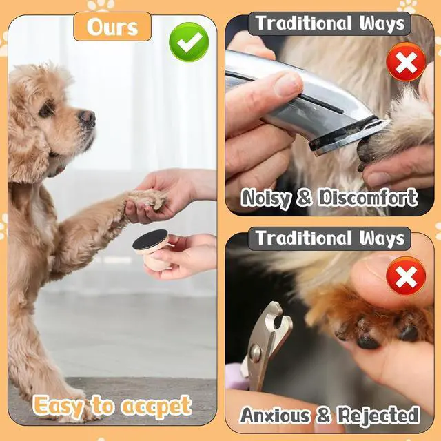 Alt view image 5 of 7 - Dog Nail File Board Dog Scratch Board for Nails Cat Nails Scratch Boards Wooden Scratchs Pad for Safe and Easy Care, Puppy Nail File for Dogs and Cats with 3 PCS Replaceable Sandpaper