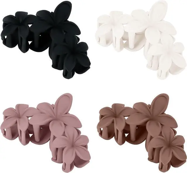 Alt view image 7 of 7 - Ondder 4 Pcs Large Matte Non-Slip Claw Hair Clips for Thick Hair - Strong Hold Jaw Clips and Accessories for Women & Girls