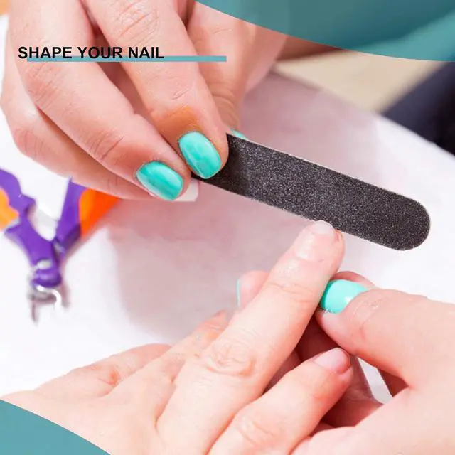 Alt view image 7 of 7 - 10PCS Double Sided 100/180 Grit Nail File Set | Washable Emery Board Nail Buffer Files for Home Salon Use, Manicure Pedicure Tool for Acrylic False Nails and Gel Cosmetic