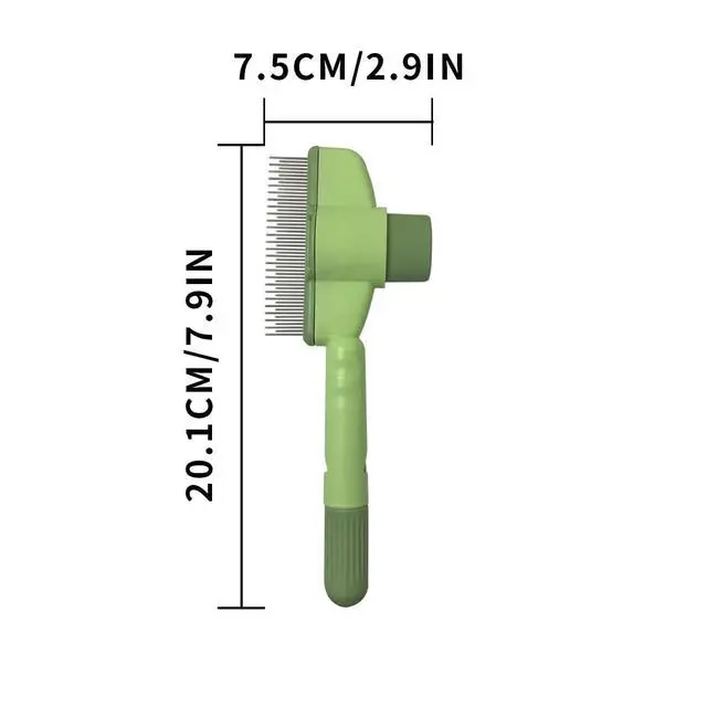 Alt view image 5 of 7 - 2PCS Cat Dog Grooming Cleaning Comb,Pet Hair Removal Tool with Release Button