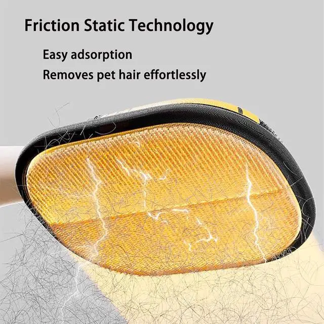 Alt view image 4 of 6 - Electrostatic Pet Hair Remover Glove, Reusable Lint & Fur Removal Mitt for Dogs & Cats, Efficient Cleaning Tool for Couch, Clothes, Bedding, Carpet and Car Seats
