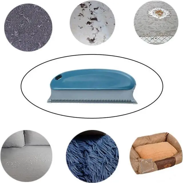 Alt view image 4 of 7 - 2 Pack Pet Hair Remover Fuzz Lint Removal Tool Loose Fur Scraper Brush Grooming Comb Cleaner for Cat Dog Rabbit Kitten Sofa Bed Carpet Rake Rug Fabric Couch Furniture Car Interiors