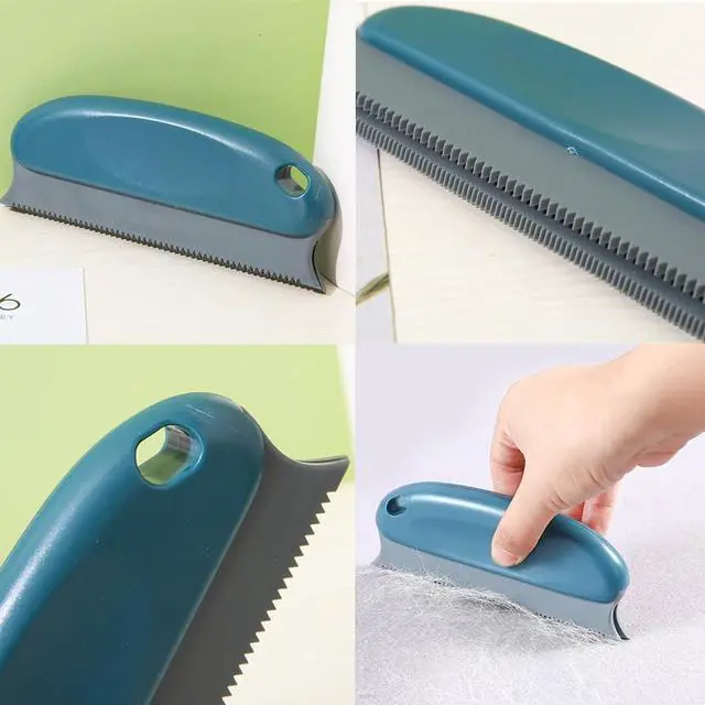 Alt view image 3 of 7 - 2 Pack Pet Hair Remover Fuzz Lint Removal Tool Loose Fur Scraper Brush Grooming Comb Cleaner for Cat Dog Rabbit Kitten Sofa Bed Carpet Rake Rug Fabric Couch Furniture Car Interiors
