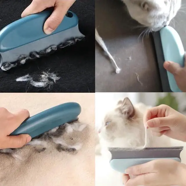 Alt view image 7 of 7 - 2 Pack Pet Hair Remover Fuzz Lint Removal Tool Loose Fur Scraper Brush Grooming Comb Cleaner for Cat Dog Rabbit Kitten Sofa Bed Carpet Rake Rug Fabric Couch Furniture Car Interiors