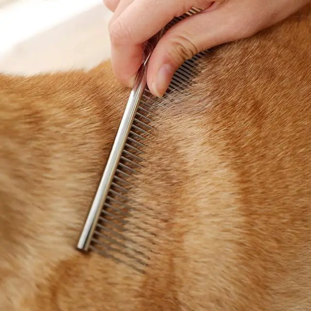 Alt view image 4 of 5 - Kopal Stainless Steel Comb Set for Dogs and Cats, Pet Metal Brusher, Silver, Pack of 3