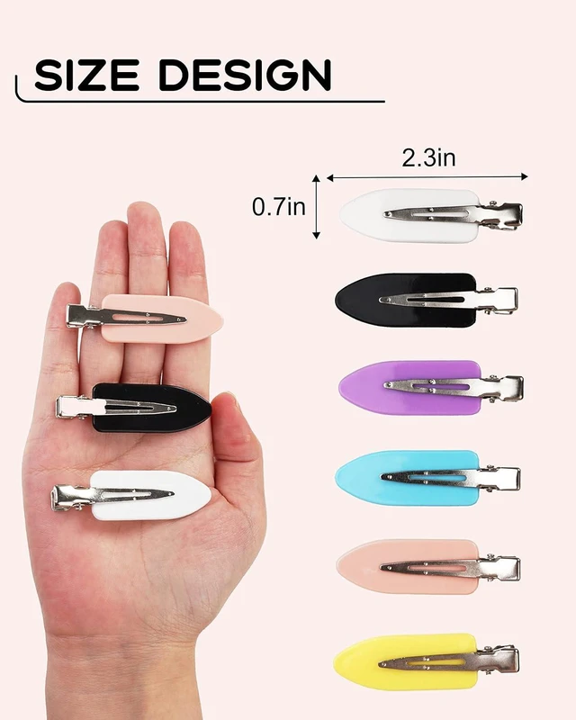 Alt view image 5 of 7 - No Crease Hair Clips, 60 Pcs 2.3in Duck Billed Clips for Hair Sectioning and Styling (6 Colors) | For hair sectioning and styling, available in 6 colors.