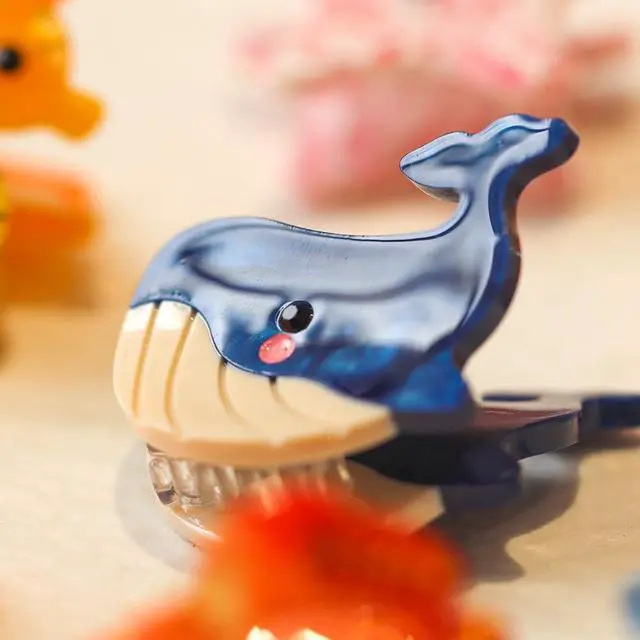 Alt view image 7 of 7 - 6PCS Cute Small Hair Claw Clips for Women Sea Animals Fish | Fun Hair Clips, Mini Ocean Style, Hair Accessories, Suit for Thick Thin Hair, Sturdy Grip, White Elephant Gifts
