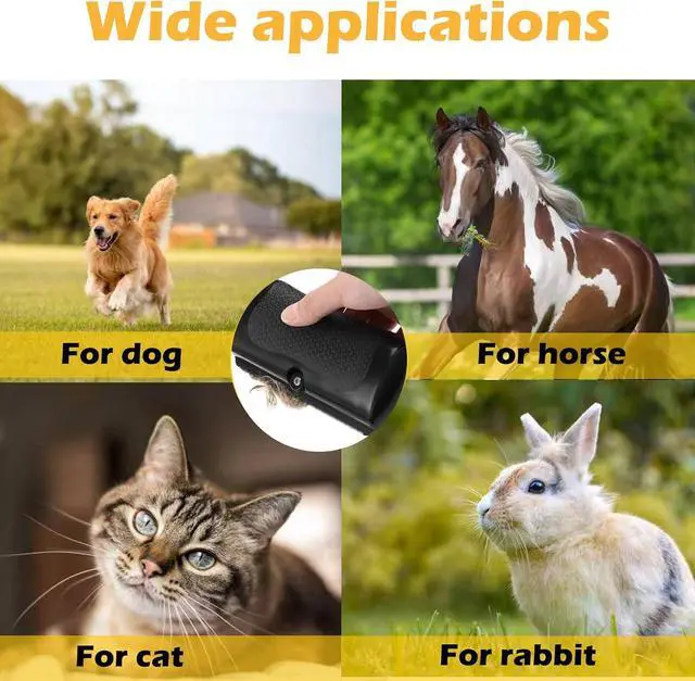 Alt view image 5 of 6 - Deshedding Dog Brush, 2025 Upgraded Pet Hair Remover Comb for Shedding, Efficient Pet Hair Trimmer for Dogs, Cats, Rabbits and Horses, Ergonomic Pets Grooming Tool for Matted and Long Hair