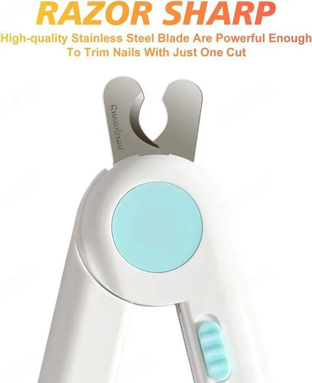 Alt view image 4 of 7 - Dog/Cat Nail Clippers with Light - Safe Trimming for Cats & Dogs, Illuminates Quick to Prevent Overcutting, Includes Nail File for Thick Nails