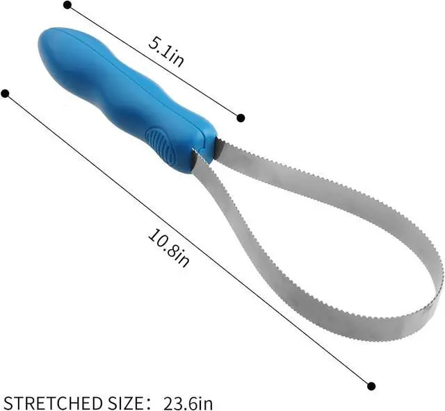 Alt view image 3 of 7 - Dual-Sided Grooming Blade for Dogs - Shedding Brush with Stainless Steel Blades for Short and Long Hair Coats