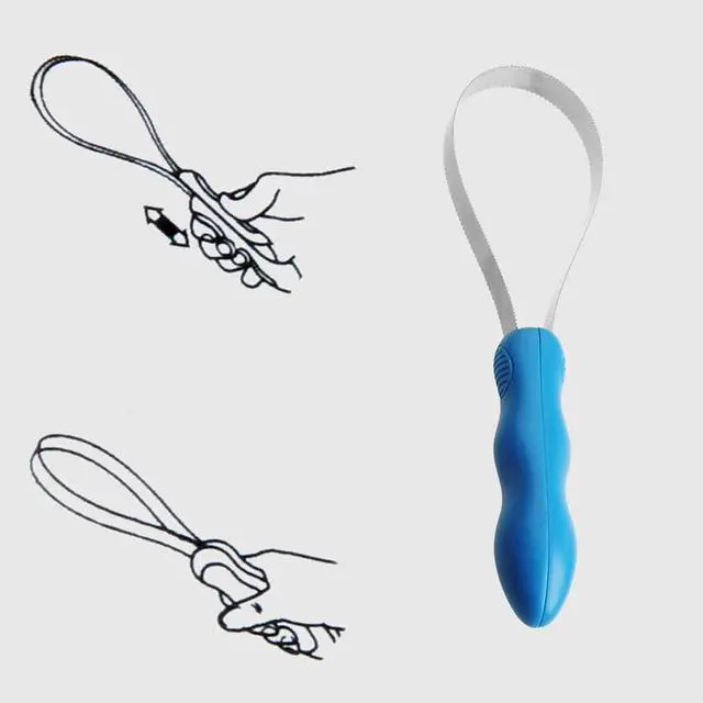 Alt view image 5 of 7 - Dual-Sided Grooming Blade for Dogs - Shedding Brush with Stainless Steel Blades for Short and Long Hair Coats