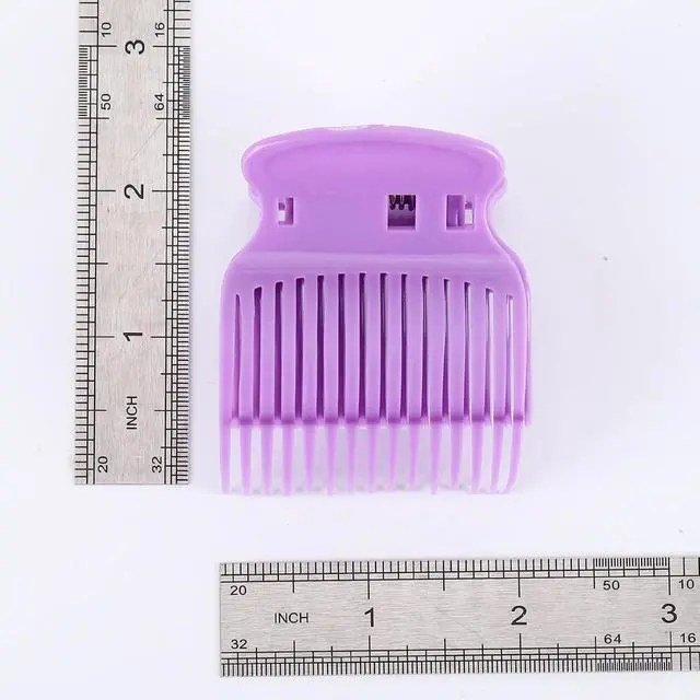 Alt view image 4 of 7 - Tbestmax 24 Hot Roller Clips for Hair Curler Claw Clip Replacement Hair Section Styling for Women Girls Purple