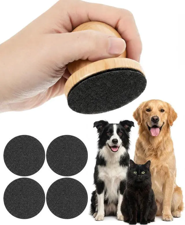 Main image of Dog Nail File, Grinder Board Scratch Pad with 4-Pack Replaceable Sandpaper Discs, Gentle Pet Nail Care Tool for Dogs and Cats