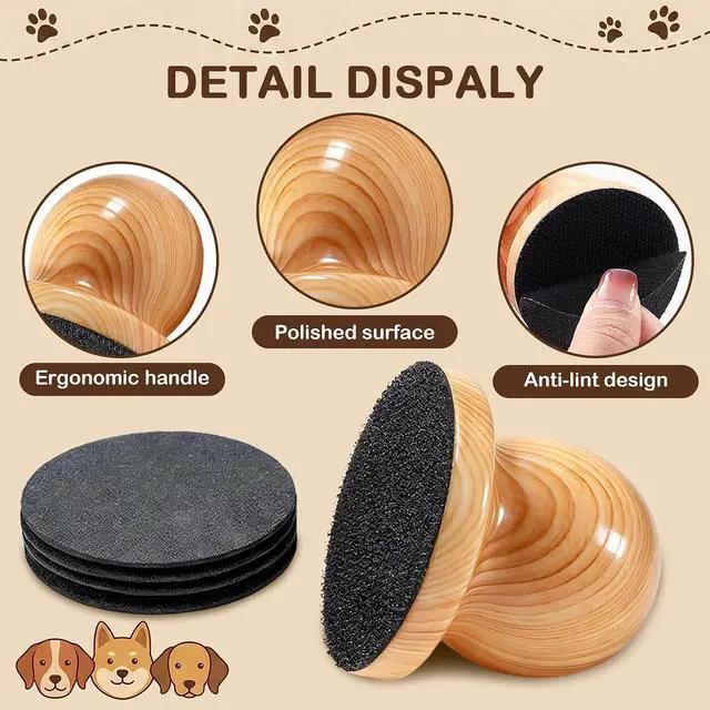 Alt view image 3 of 7 - Dog Nail File, Grinder Board Scratch Pad with 4-Pack Replaceable Sandpaper Discs, Gentle Pet Nail Care Tool for Dogs and Cats