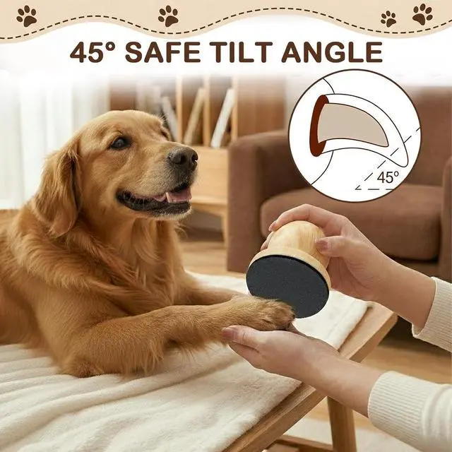 Alt view image 6 of 7 - Dog Nail File, Grinder Board Scratch Pad with 4-Pack Replaceable Sandpaper Discs, Gentle Pet Nail Care Tool for Dogs and Cats