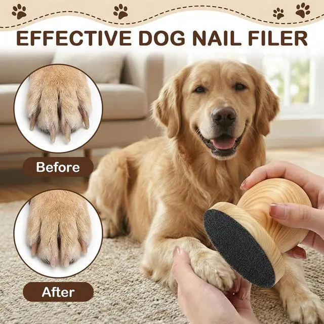 Alt view image 7 of 7 - Dog Nail File, Grinder Board Scratch Pad with 4-Pack Replaceable Sandpaper Discs, Gentle Pet Nail Care Tool for Dogs and Cats