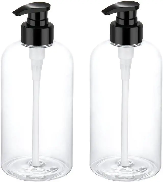 Main image of Bynccea Pump Bottle 16 oz/500 ml Empty Shampoo Pump Bottles Dispenser Portable Pump Plastic Bottles for Shampoo and Conditioner Liquid