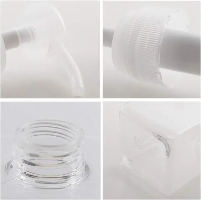 Alt view image 6 of 6 - Plastic Pump Bottle Refillable Lotion Soap Dispenser 15oz Clear 2 Pack | Sturdy, BPA-Free, Leak Proof, Empty Liquid Container for Dish Hand Soap, Body Wash, Shampoo, Kitchen Bathroom Decor
