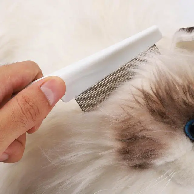 Alt view image 7 of 7 - NQEUEPN 2-in-1 Multifunctional Pet Hair Comb, Stainless Steel & ABS, 2 Packs, for Grooming & Dehairing, Cat & Dog Comb