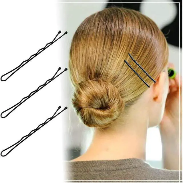 Alt view image 4 of 7 - YINGFENG 220pcs Large 2.76-Inch Bobby Pins for Women, Super Grip Black Hair Clips with Box - Reusable Non-Slip Pins for Thick, Long Hair