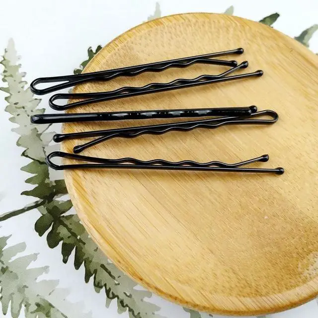 Alt view image 7 of 7 - YINGFENG 220pcs Large 2.76-Inch Bobby Pins for Women, Super Grip Black Hair Clips with Box - Reusable Non-Slip Pins for Thick, Long Hair