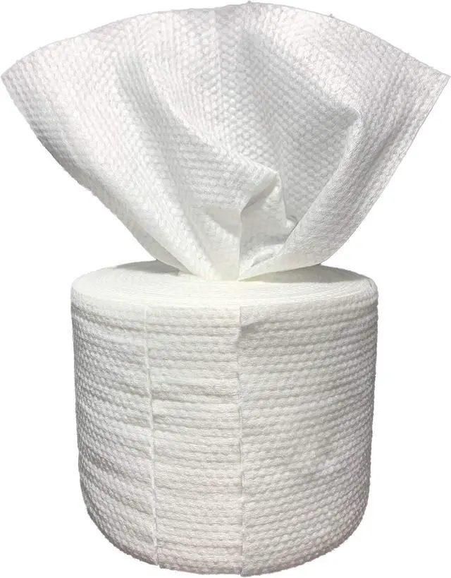 Alt view image 2 of 6 - 100% Natural Fiber Cloths - Wet or Dry Disposable Clean Face Towel - Makeup Remover - Clean Facial Soft Pads for Sensitive Skin - Water Wipes - Large Volume Cosmetic Pads - 80Pcs/Roll
