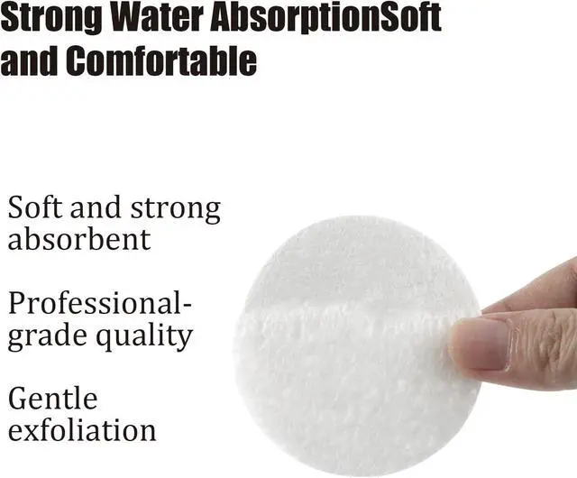 Alt view image 2 of 7 - 50-Count Facial Sponges Compressed Natural Cellulose Sponge Round Shape Face Sponge for Face Cleansing Exfoliating and Makeup Removal, White