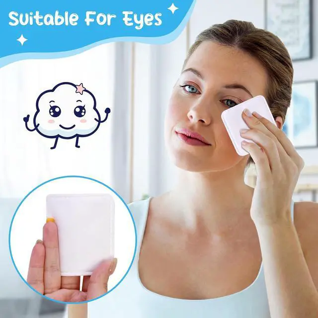 Alt view image 3 of 7 - Cottonessence Eye Cotton Pads (160-Count) - 100% Pure Cotton, Lint-Free, Soft-Edged Design, Extra Large, Suitable for Eyes, Apply Toner, Remove Makeup, Spot Cleanse, Remove Nail Polish
