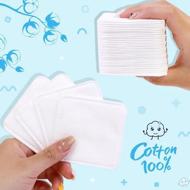 Alt view image 6 of 7 - Cottonessence Eye Cotton Pads (160-Count) - 100% Pure Cotton, Lint-Free, Soft-Edged Design, Extra Large, Suitable for Eyes, Apply Toner, Remove Makeup, Spot Cleanse, Remove Nail Polish
