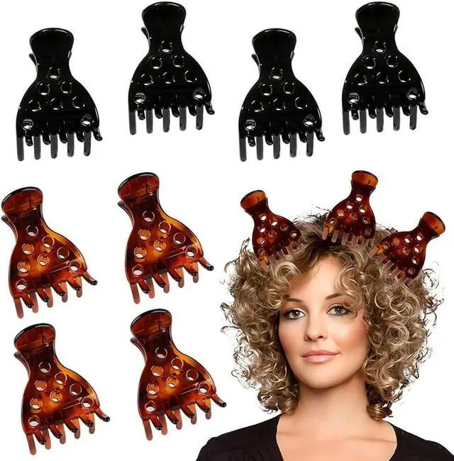 Main image of 8 Hair Volume Clip for Thick Hair, Root Clips for Curly Hair Volume | Claw Clips for Women Root Lifting for Curl