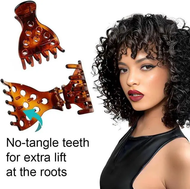 Alt view image 3 of 7 - 8 Hair Volume Clip for Thick Hair, Root Clips for Curly Hair Volume | Claw Clips for Women Root Lifting for Curl