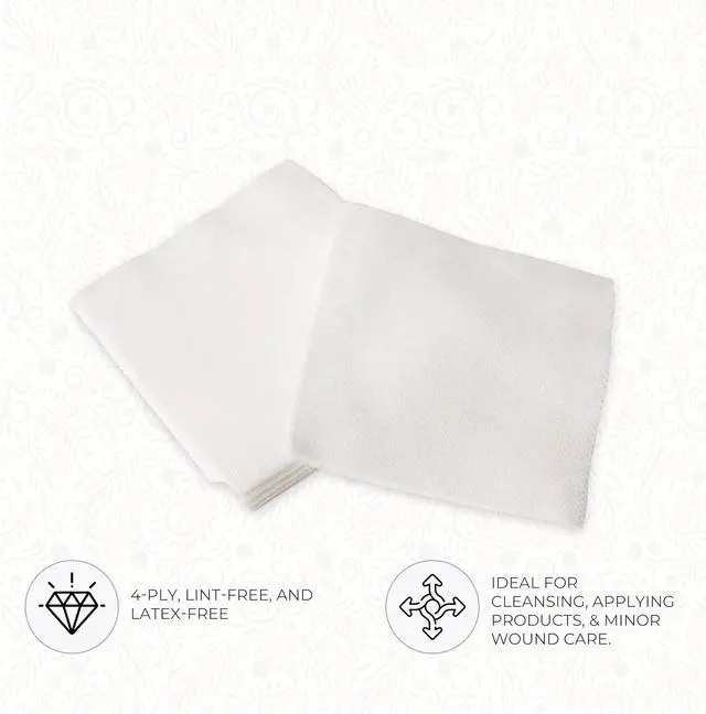 Alt view image 4 of 7 - ForPro Professional Collection All-Purpose Lint-Free 4-Ply Esthetic Wipes, Non-Woven, For Salon and Spa Use, Soft, Strong and Durable, Latex-Free, 4" x 4", 200-Count