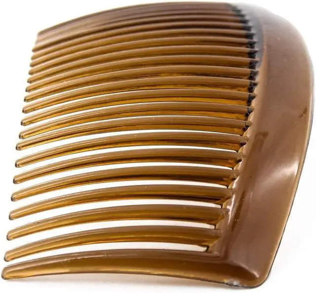 Alt view image 3 of 6 - Yeshan 3.2" Plastic Hair Side Comb With Teeth Comb HairPin Clip for women,Brown (12pcs)