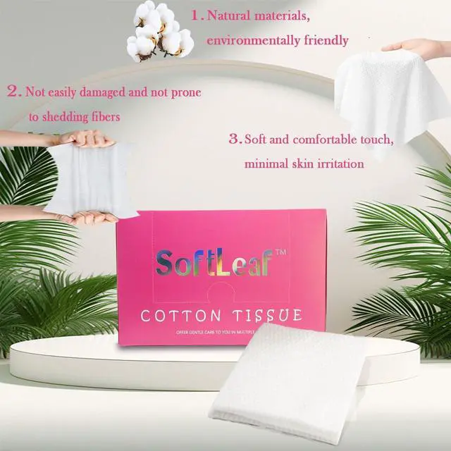 Alt view image 2 of 5 - Face Towels, Disposable Face Towel, Extra Large Face Towelettes XXL, Makeup Remover Dry Wipes, Facial Tissue for Gentle Skin Care and Daily Cleansing, Ultra Soft & Thick, 36 Count, 1 Pack