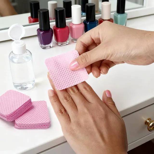 Alt view image 6 of 7 - 720Pcs Lint Free Nail Wipes, Absorbent, Soft, Non-Woven, No Lint | Nail Supplies, Nail Polish Wipe, Pads Gel Nails, Naile Glue Wipes, for Fingernail Polish Remover Eyelash Extensions Nail Art