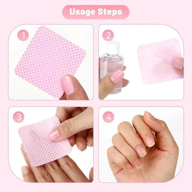 Alt view image 5 of 7 - 720Pcs Lint Free Nail Wipes, Absorbent, Soft, Non-Woven, No Lint | Nail Supplies, Nail Polish Wipe, Pads Gel Nails, Naile Glue Wipes, for Fingernail Polish Remover Eyelash Extensions Nail Art