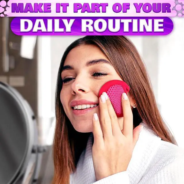 Alt view image 7 of 7 - 2 in 1 Face Scrub Pads, 3 Pcs Reusable Microfiber Facial Scrubber | Removes Makeup from Eyes, Lips, and Neck - an Exfoliating Texture Gives a Deeper Cleanse - Washable Soft Microfiber Cloths