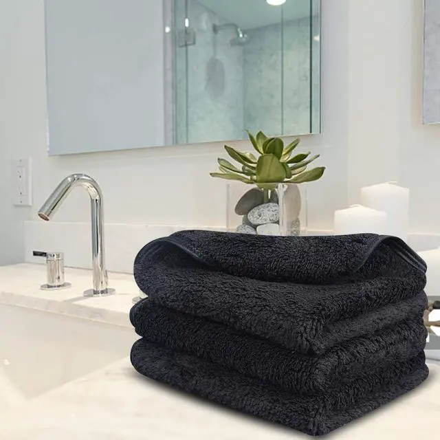Alt view image 7 of 7 - SINLAND Absorbent Coral Velvet Washcloth Ultra Soft Microfiber Face Towels 12 x 12 inch Multi-Purpose Face Cloths for Household and Sport