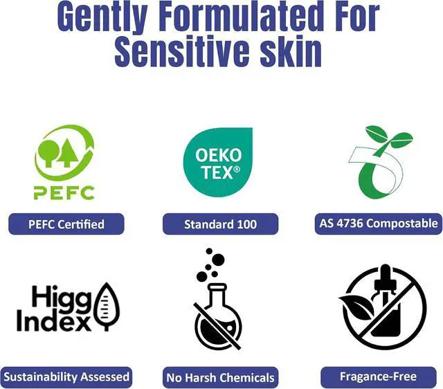 Alt view image 6 of 7 - Ourmed Life Face Towels Disposable, Ultra Soft & Absorbent, 100 Count | Lint-Free, Sensitive Skin Friendly, Biodegradable, Skincare, Makeup Remover Dry Wipes, Facial Towels for Women Cleansing