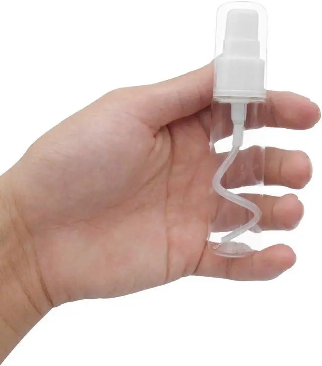 Alt view image 5 of 5 - TrendBox 12 Pack Plastic Empty Bottles with Duckbill Pump Cap for Shampoo, Lotions, Liquid Body Soap, Cream (1 oz / 30 ml)