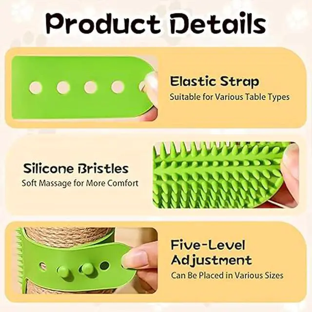 Alt view image 4 of 7 - Silicone Pet Grooming Brush for Dogs & Cats Soft Bath Brush, Gentle Deshedding & Massage Tool, Adjustable Hand Strap, Use Wet or Dry for Short & Long Hair Pets (Green)