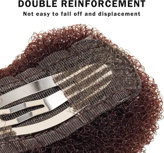 Alt view image 6 of 7 - 3PCs Volumizing Hair Sponge Inserts with Puff Cushion Clips | Hair Volume Clip,Adds Bump & Fullness for Updo Styles, Great Hair Styling Tools for Women and Girls (Large)