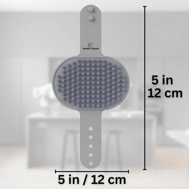Alt view image 7 of 7 - Dog Bath Brush - Silicone Grooming and Shedding Brush for Dogs & Cats, Puppy Essentials Dog Shampoo Brush, Pet Hair Removal Tool for Deep Clean & Massage