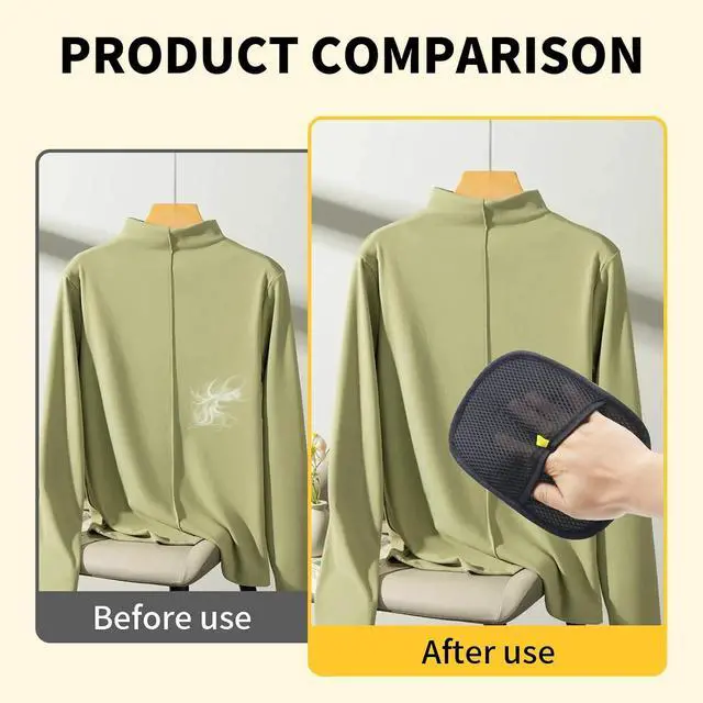 Alt view image 3 of 7 - Electrostatic Pets Removal Gloves, Reusable Cat Dog Electrostatic Hair Remover Grooming Glove Tool