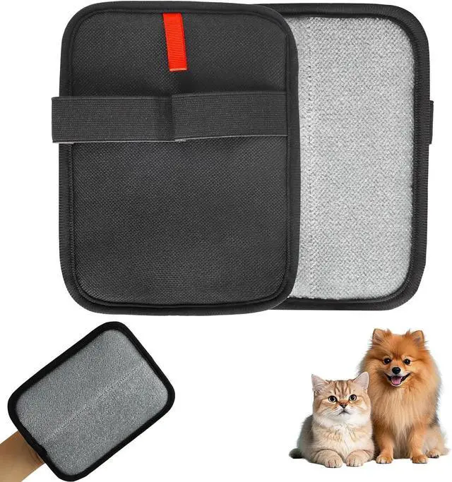 Main image of Static Pet Hair Removal Glove, Reusable Electrostatic Pet Cat Dog Hair Remover Grooming Brush
