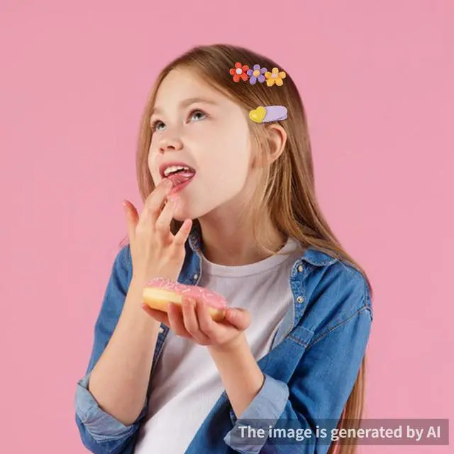 Alt view image 4 of 6 - 56PCS Girl Hair Clips Cute Hair Accessories for Kids Candy Color Hair Accessory for Little Girls Kids Teens,Multiple Patterns