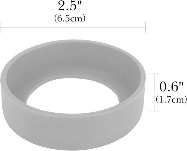 Alt view image 4 of 6 - Linkidea 2 Pack Silicone Shaving Can Holder, 2.5" Anti-Rust Stand for Shaving Gel & Foam Cans, Bathroom Countertop Protector, Compatible with Barbasol, Gillette (Grey)