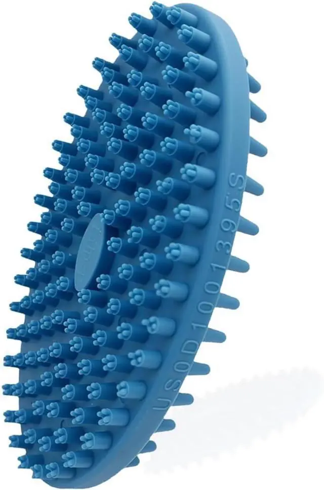 Main image of Lilpep 2-in-1 Dog Bath Brush, Double Sided Soft Rubber Grooming Brush for Shedding, Massaging & Deep Cleaning, Suitable for Short & Long Haired Dogs & Puppies