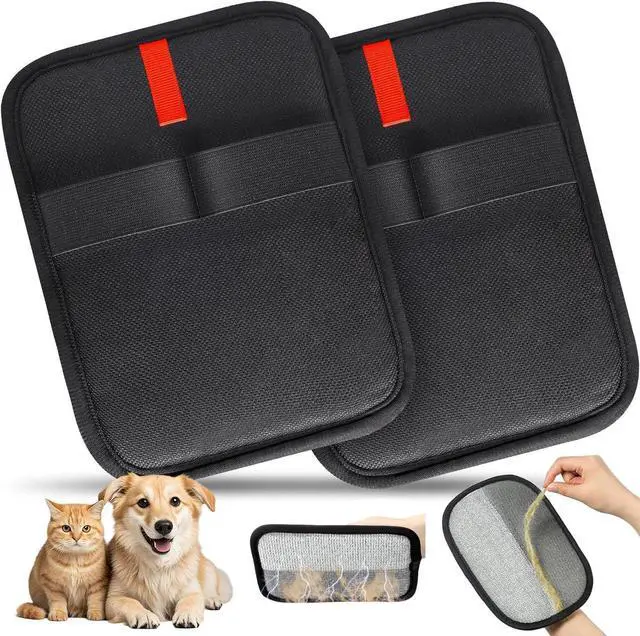 Main image of Pet Hair Removal Gloves Brush,Magic Brush,Upgraded Thickened Electrostatic ,New Reusable Cat Dog Hair Remover Grooming Gloves,Double Sided Washable Static Animal Fur Removal Tool for Couch,Clothes,Car